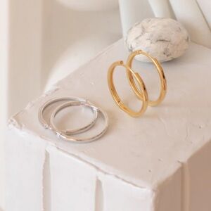 Elegant Silver Hoop Earrings